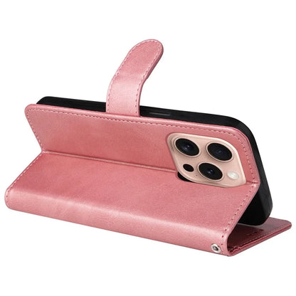 For iPhone 16 Pro Case Card Holder Leather Stand Wallet Phone Cover