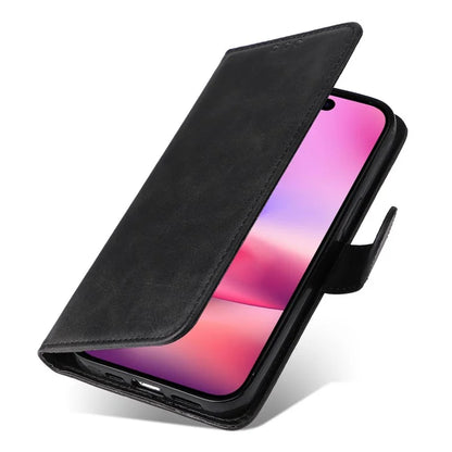 For iPhone 16 Case PU Leather Stand Phone Cover  with 3 Card Slots Wallet