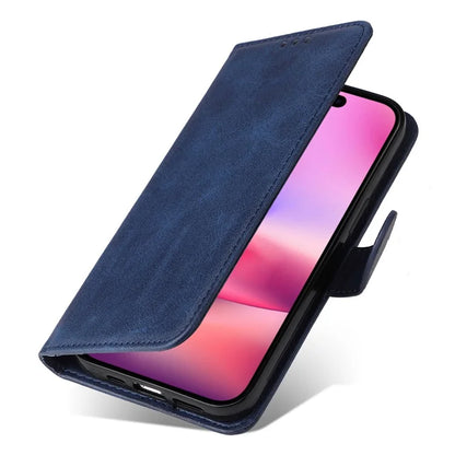For iPhone 16 Case PU Leather Stand Phone Cover  with 3 Card Slots Wallet
