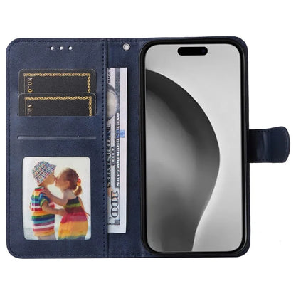 For iPhone 16 Pro Max Stand Case Card Slot Leather Wallet Phone Cover