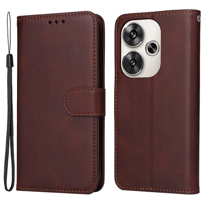 For Xiaomi Redmi Turbo 3 5G / Poco F6 5G Case Calf Texture Leather Wallet Cell Phone Cover