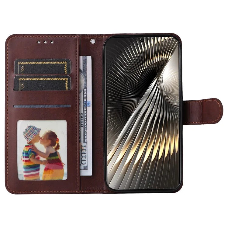 For Xiaomi Redmi Turbo 3 5G / Poco F6 5G Case Calf Texture Leather Wallet Cell Phone Cover