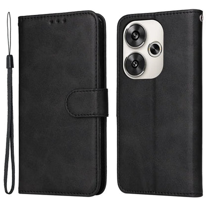 For Xiaomi Redmi Turbo 3 5G / Poco F6 5G Case Calf Texture Leather Wallet Cell Phone Cover