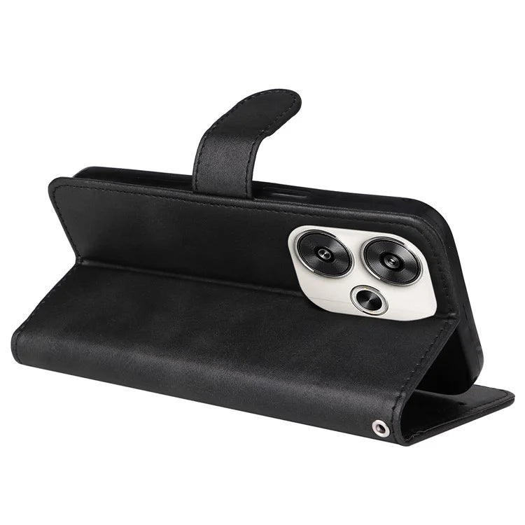 For Xiaomi Redmi Turbo 3 5G / Poco F6 5G Case Calf Texture Leather Wallet Cell Phone Cover