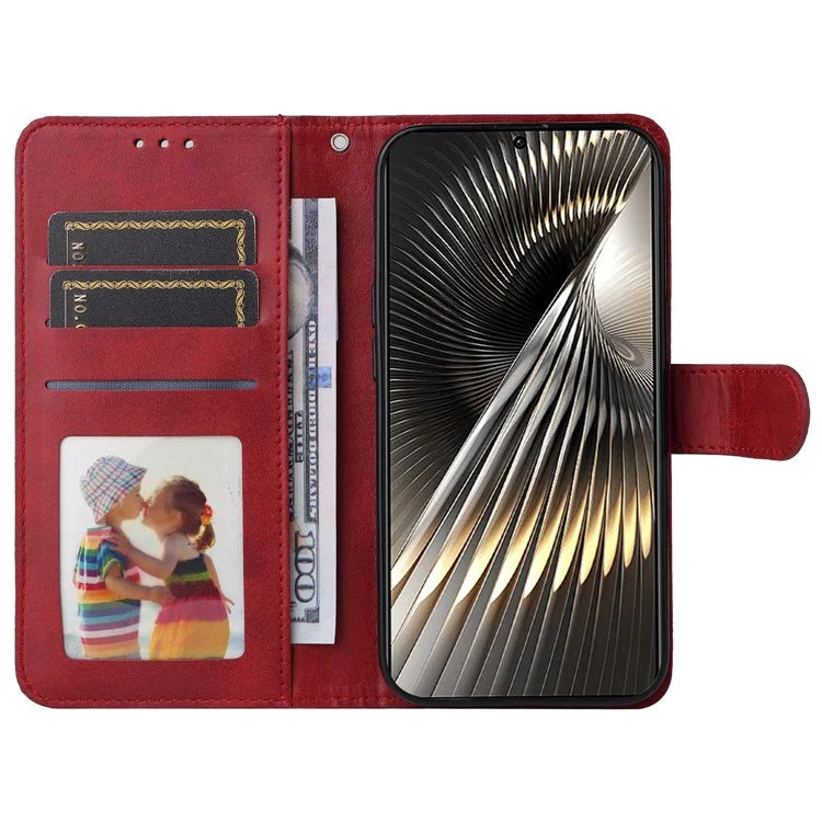 For Xiaomi Redmi Turbo 3 5G / Poco F6 5G Case Calf Texture Leather Wallet Cell Phone Cover