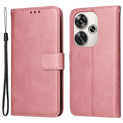 For Xiaomi Redmi Turbo 3 5G / Poco F6 5G Case Calf Texture Leather Wallet Cell Phone Cover