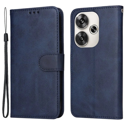 For Xiaomi Redmi Turbo 3 5G / Poco F6 5G Case Calf Texture Leather Wallet Cell Phone Cover