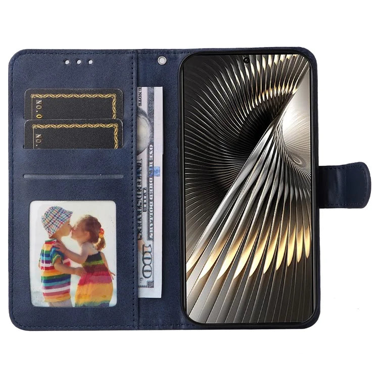For Xiaomi Redmi Turbo 3 5G / Poco F6 5G Case Calf Texture Leather Wallet Cell Phone Cover