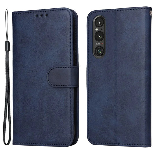 For Sony Xperia 1 V Phone Case Leather Stand Card Holder Wallet Phone Cover