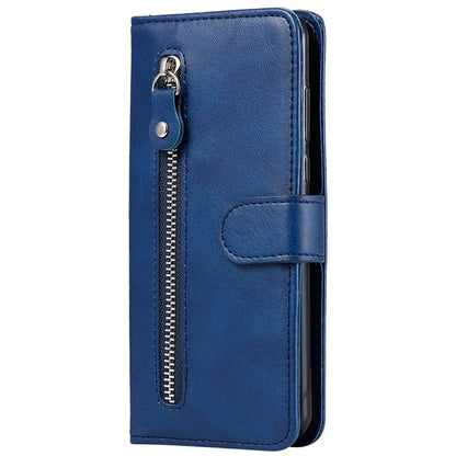 For iPhone 16 Case Zipper Pocket Wallet Shockproof PU Leather Phone Cover