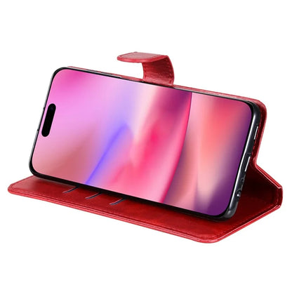 For iPhone 16 Case Zipper Pocket Wallet Shockproof PU Leather Phone Cover