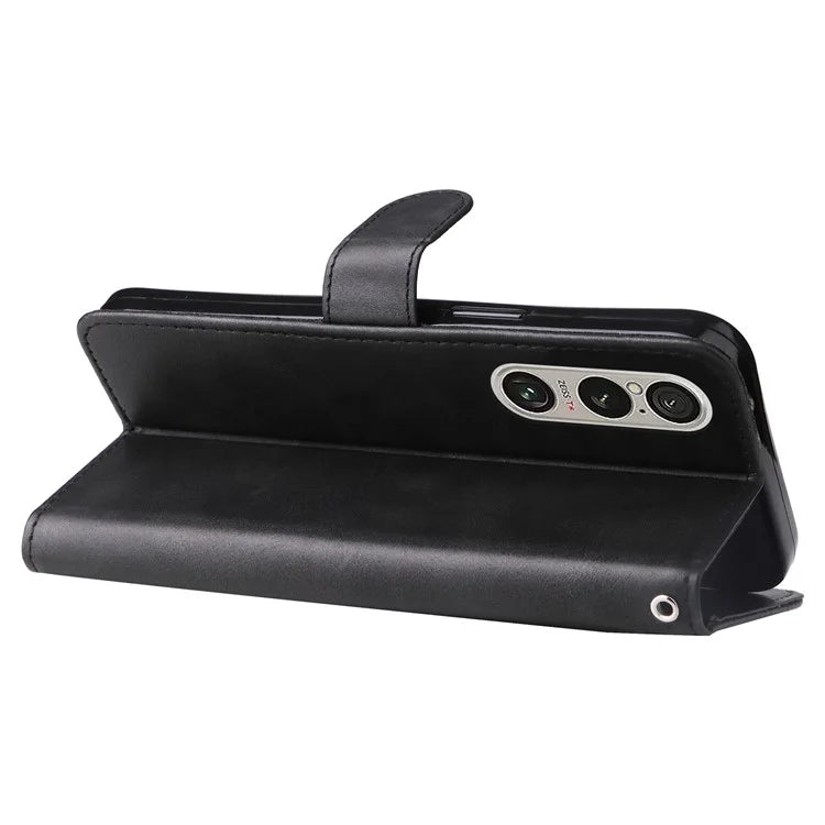 For Sony Xperia 1 VI Case Card Slots Zipper Wallet PU Leather Phone Cover