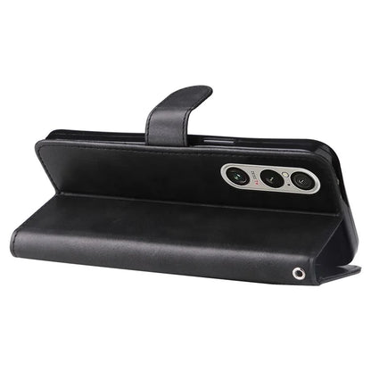 For Sony Xperia 1 VI Case Card Slots Zipper Wallet PU Leather Phone Cover