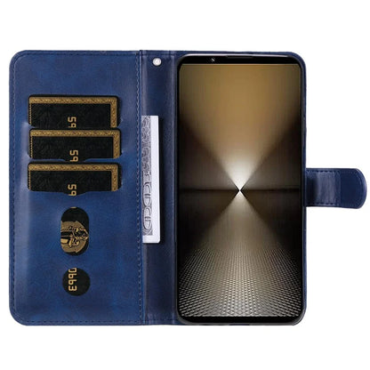 For Sony Xperia 1 VI Case Card Slots Zipper Wallet PU Leather Phone Cover