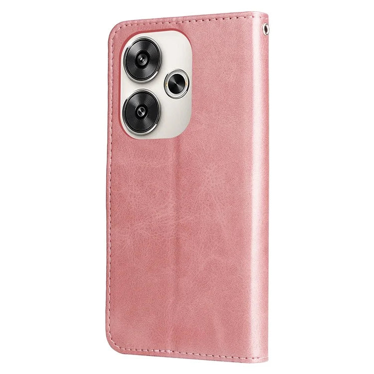 For Xiaomi Redmi Turbo 3 5G / Poco F6 5G Wallet Case Card Slots PU Leather Flip Phone Cover
