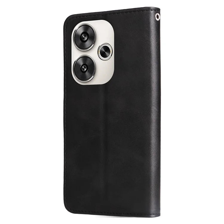 For Xiaomi Redmi Turbo 3 5G / Poco F6 5G Wallet Case Card Slots PU Leather Flip Phone Cover