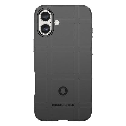For iPhone 16 Plus Case Soft TPU Phone Cover Square Grid Texture Anti-Slip