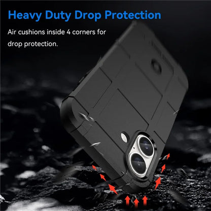 For iPhone 16 Case Square Grid Texture Soft TPU Protective Phone Cover