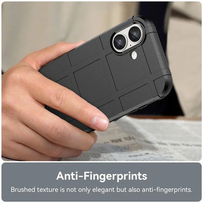 For iPhone 16 Case Square Grid Texture Soft TPU Protective Phone Cover