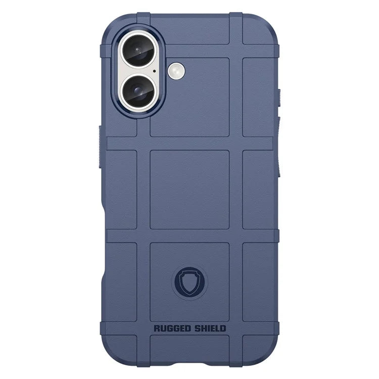 For iPhone 16 Case Square Grid Texture Soft TPU Protective Phone Cover