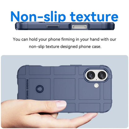 For iPhone 16 Case Square Grid Texture Soft TPU Protective Phone Cover