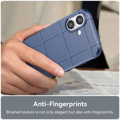 For iPhone 16 Case Square Grid Texture Soft TPU Protective Phone Cover