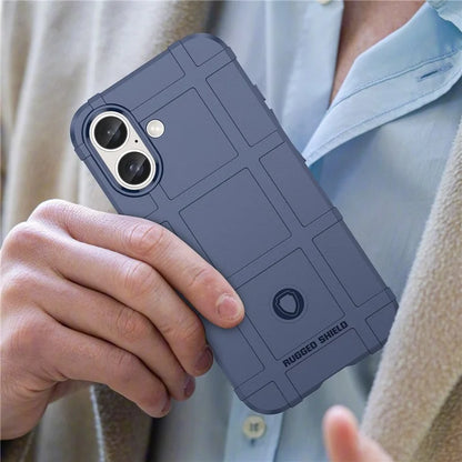 For iPhone 16 Case Square Grid Texture Soft TPU Protective Phone Cover