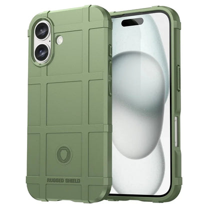 For iPhone 16 Case Square Grid Texture Soft TPU Protective Phone Cover