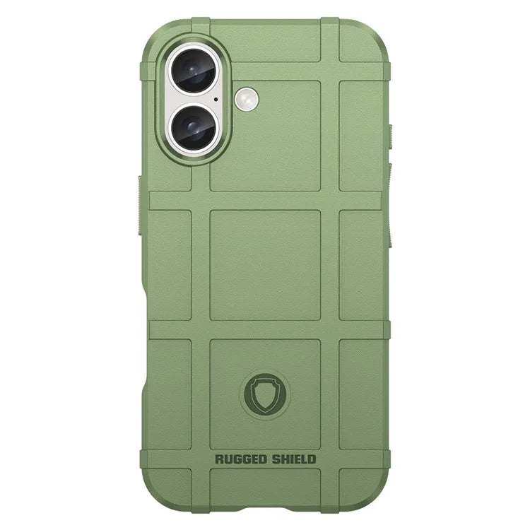 For iPhone 16 Case Square Grid Texture Soft TPU Protective Phone Cover