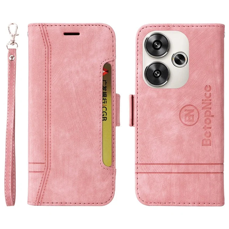 BETOPNICE 001 for Xiaomi Redmi Turbo 3 5G / Poco F6 5G Case Handbag Leather Flip Phone Cover