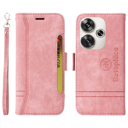 BETOPNICE 001 for Xiaomi Redmi Turbo 3 5G / Poco F6 5G Case Handbag Leather Flip Phone Cover