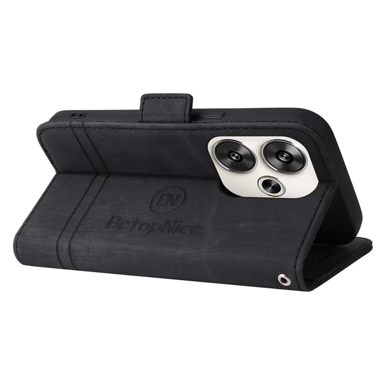 BETOPNICE 001 for Xiaomi Redmi Turbo 3 5G / Poco F6 5G Case Handbag Leather Flip Phone Cover