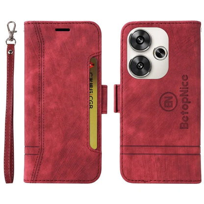 BETOPNICE 001 for Xiaomi Redmi Turbo 3 5G / Poco F6 5G Case Handbag Leather Flip Phone Cover