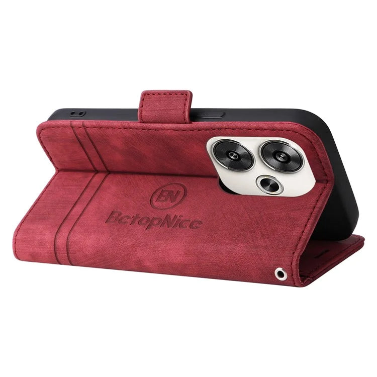 BETOPNICE 001 for Xiaomi Redmi Turbo 3 5G / Poco F6 5G Case Handbag Leather Flip Phone Cover