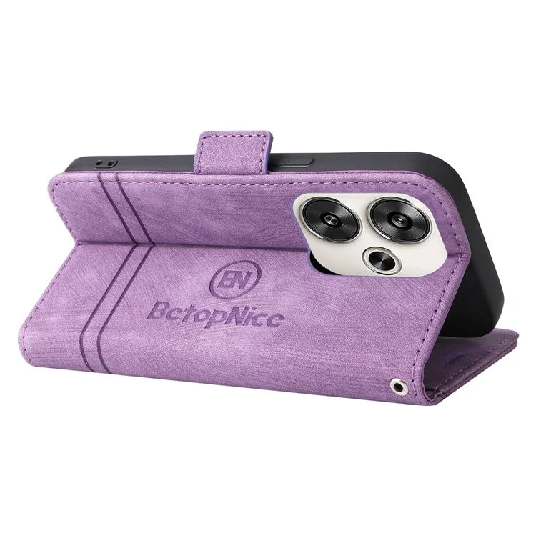 BETOPNICE 001 for Xiaomi Redmi Turbo 3 5G / Poco F6 5G Case Handbag Leather Flip Phone Cover