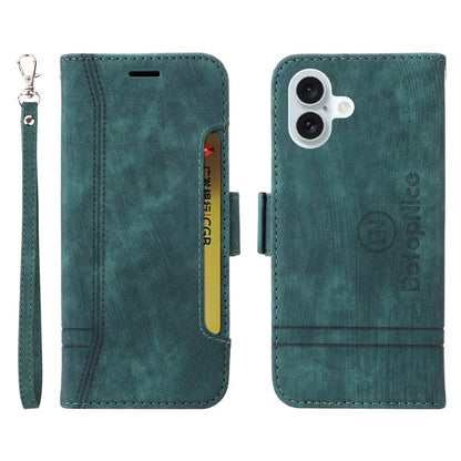 BETOPNICE 001 for iPhone 16 Plus Case Stand Card Slots Leather Phone Cover