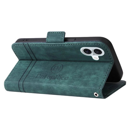 BETOPNICE 001 for iPhone 16 Plus Case Stand Card Slots Leather Phone Cover