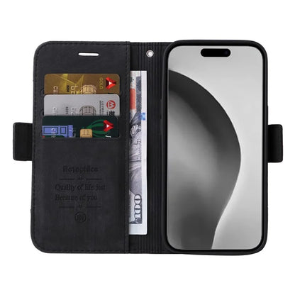 BETOPNICE 001 for iPhone 16 Pro Max Case Wallet Leather Phone Cover with Strap