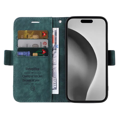 BETOPNICE 001 for iPhone 16 Pro Max Case Wallet Leather Phone Cover with Strap