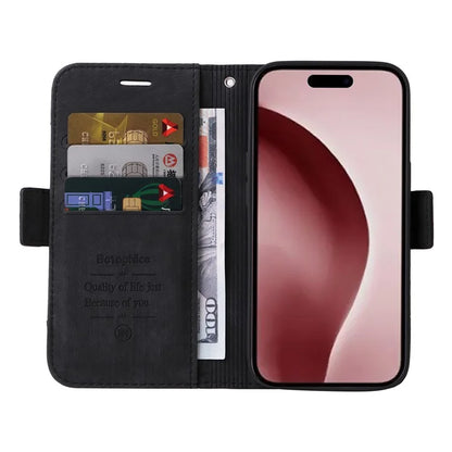 BETOPNICE 001 for iPhone 16 Pro Stand Case Leather Flip Phone Cover