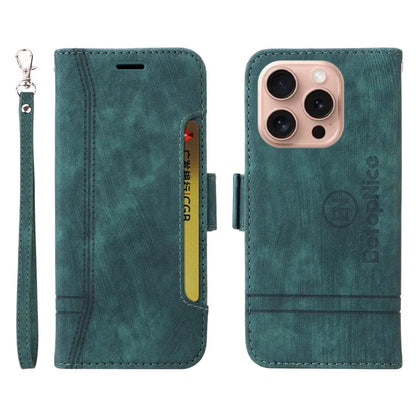 BETOPNICE 001 for iPhone 16 Pro Stand Case Leather Flip Phone Cover