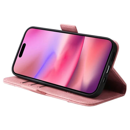 BETOPNICE 001 for iPhone 16 Case Leather Phone Cover Handbag Flip Stand Protective