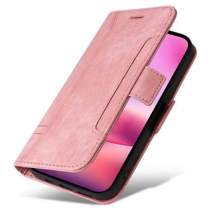 BETOPNICE 001 for iPhone 16 Case Leather Phone Cover Handbag Flip Stand Protective
