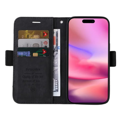 BETOPNICE 001 for iPhone 16 Case Leather Phone Cover Handbag Flip Stand Protective