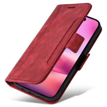 BETOPNICE 001 for iPhone 16 Case Leather Phone Cover Handbag Flip Stand Protective