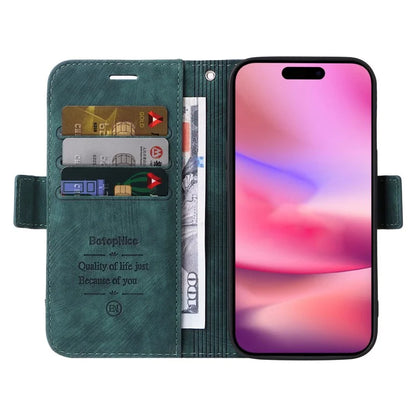 BETOPNICE 001 for iPhone 16 Case Leather Phone Cover Handbag Flip Stand Protective