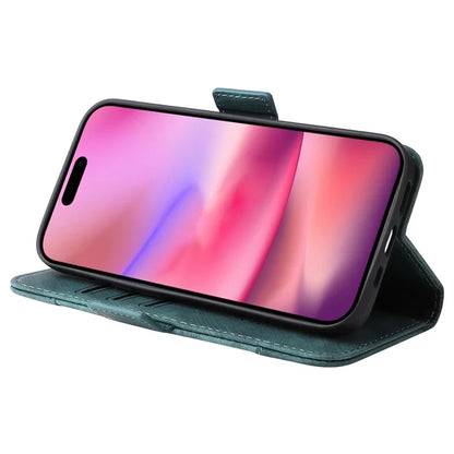 BETOPNICE 001 for iPhone 16 Case Leather Phone Cover Handbag Flip Stand Protective