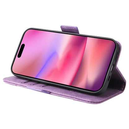 BETOPNICE 001 for iPhone 16 Case Leather Phone Cover Handbag Flip Stand Protective
