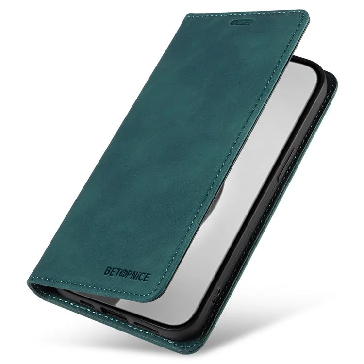 BETOPNICE 003 For iPhone 16 Pro Max Case Wallet Leather Phone Cover Magnetic Closing