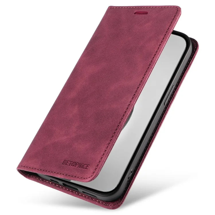 BETOPNICE 003 For iPhone 16 Pro Max Case Wallet Leather Phone Cover Magnetic Closing